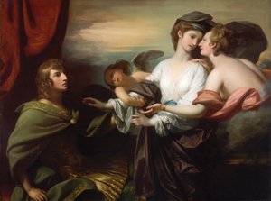 Helen przywieziona do Paryża autorstwa Benjamin West