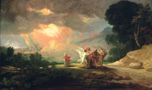 Lot uciekający z Sodomy, 1810