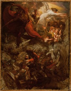 Faraon i jego Zastępa Zagubieni w Morzu Czerwonym, 1792 i po 1800 autorstwa Benjamin West