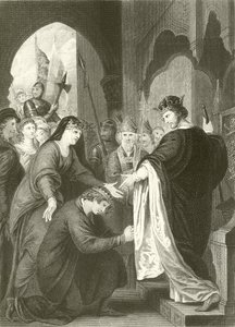 Poddanie księcia Jana Richardowi I autorstwa Benjamin West