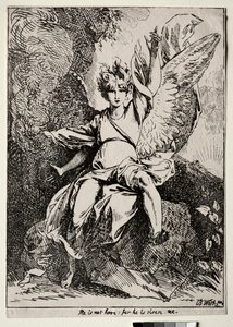 Okazy poliautografii: Anioł przy grobie Chrystusa, 1801. autorstwa Benjamin West