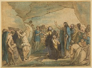Wskrzeszenie Łazarza autorstwa Benjamin West