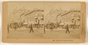 King Street, Toronto, Kanada. autorstwa Benjamin West Kilburn