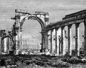 Ruiny Palmyry, Syria, XIX w.