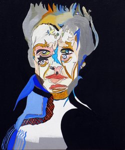 50 najważniejszych pisarzy w historii: Hervé Guibert, 2015 (olej i akryl na płótnie) autorstwa Benoit Erwann Boucherot