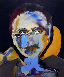 50 najważniejszych pisarzy w historii: Tennessee Williams, 2015 (olej i akryl na płótnie) autorstwa Benoit Erwann Boucherot