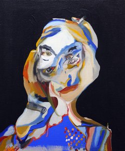 50 najważniejszych pisarzy w historii: Truman Capote, 2015 (olej i akryl na płótnie)