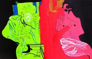 Koniec podróży, Palm Springs, 2003 (olej na płótnie) autorstwa Benoit Erwann Boucherot