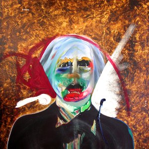 Surportrait : Andy Warhol  Sébastien, 2005 (olej i złote liście na płótnie) autorstwa Benoit Erwann Boucherot