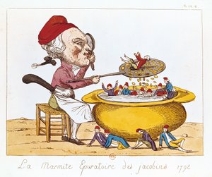 Oczyszczający garnek jakobinów, 1793 autorstwa Benoit Louis Henriquez