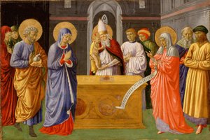Gozzoli - Oczyszczenie dziewicy, 1461-1462 autorstwa Benozzo Gozzoli