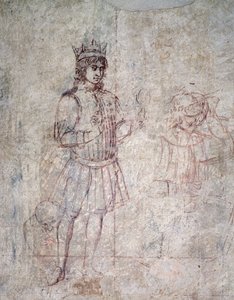 Adoracja Trzech Króli, szczegół sinopii autorstwa Benozzo di Lese di Sandro Gozzoli