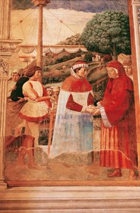 Augustyn przybywający do Ostii skierowany do Rzymu autorstwa Benozzo di Lese di Sandro Gozzoli