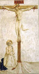Ukrzyżowanie ze św. Dominikiem (fresk) autorstwa Benozzo di Lese di Sandro Gozzoli