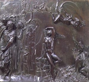 Персей Андромеда (хүрэл)полиг аварч байна autorstwa Benvenuto Cellini