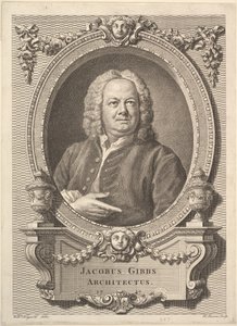 James Gibbs, architekt, 1747. autorstwa Bernard Baron