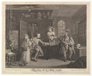 Małżeństwo A-la-Mode, płyta III, kwiecień 1745.