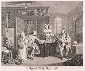 Małżeństwo a la Mode”, 1745, tablica III