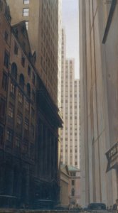 Widok na Wall Street autorstwa Bernard Boutet de Monvel