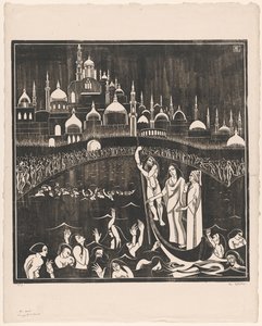 De Hel (oryginalny tytuł na obiekcie) autorstwa Bernard Essers (signed by artist)