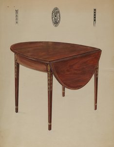 Stół Pembroke (Drop Leaf) autorstwa Bernard Gussow