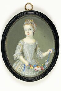 Margaret Cavendish Holles Harley, później księżna Portland (akwarela na kości słoniowej) autorstwa Bernard III Lens