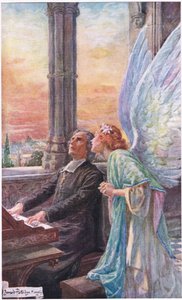 Smutek jest trudny do zniesienia, ilustracja z „Rabbi Ben Ezra” Roberta Browninga (kolor litho)