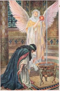 Młodość się skończyła, spróbuję, ilustracja z „Rabbi Ben Ezra” Roberta Browninga (kolor litho)