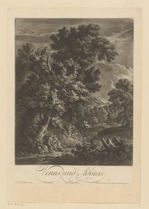 Wenus i Adonis autorstwa Bernard Lens (II)