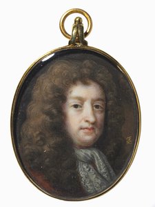 Portret Samuela Butlera, ca. 1715-20 . autorstwa Bernard Lens
