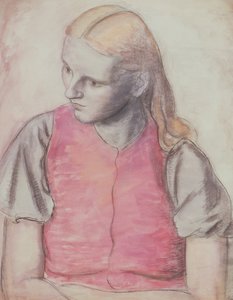 Portret żony artysty, ok. 1926 (ołówek i akwarela)