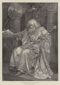 Pan Henry Irving jako Król Lear autorstwa Bernard Partridge