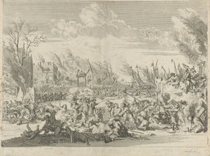 Francuskie okrucieństwa w Bodegraven i Zwammerdam, 1672 autorstwa Bernard Picart (workshop of)