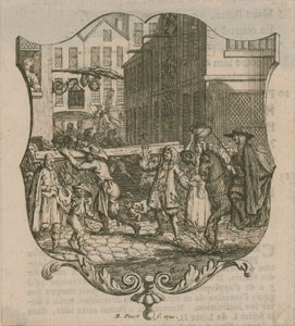 Scena z Londynu, datowana na 1720 r. autorstwa Bernard Picart