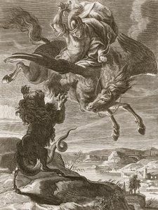 Bellerophon walczy z chimerą, 1731 autorstwa Bernard Picart