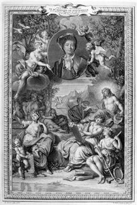 Bernard de Fontenelle, 1728-1729 autorstwa Bernard Picart