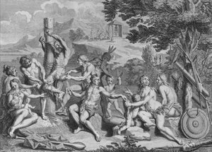 W niewoli ofiarowany przez Antis, 1723. autorstwa Bernard Picart