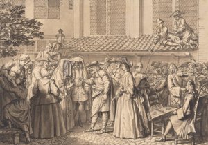 Ślub wśród Żydów górnoniemieckich autorstwa Bernard Picart