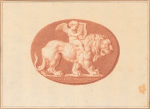 Jedna z sześciu scen o tematyce mitologicznej i klasycznej (czerwona kreda na papierze) autorstwa Bernard Picart