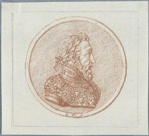 Portret króla Francji Henryka II, druga połowa XVII wieku. autorstwa Bernard Picart