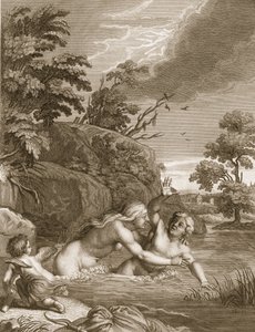 Salmacis i Hemaphroditus zjednoczeni w jednym ciele, 1731 autorstwa Bernard Picart