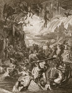 Scena piekła, 1731 autorstwa Bernard Picart