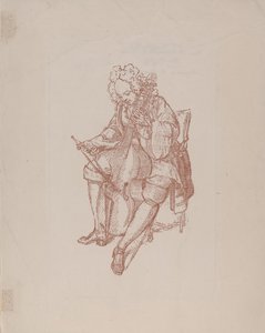 Basista na altówce, 1707 autorstwa Bernard Picart