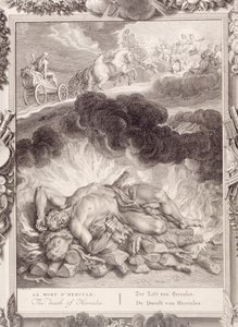 Śmierć Herkulesa, 1731 autorstwa Bernard Picart