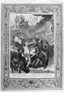 Upadek Faetona (rycina) autorstwa Bernard Picart