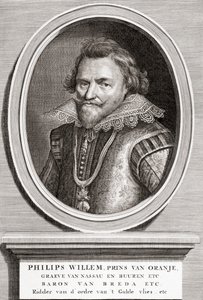 portret Filipa Wilhelma, księcia Orańskiego (1554-1618) autorstwa Bernard Picart