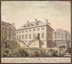 Pawilon w Bellechasse, 1778 (wc na papierze) autorstwa Bernard Poyet