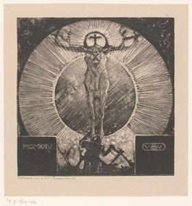 Figurka przedstawiająca wygląd jelenia Wizja św. Huberta (Kompozycja I) (tytuł oryginalny)
