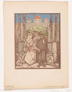 Siedząca para autorstwa Bernard Willem Wierink