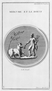 Merkury i wół, 1757